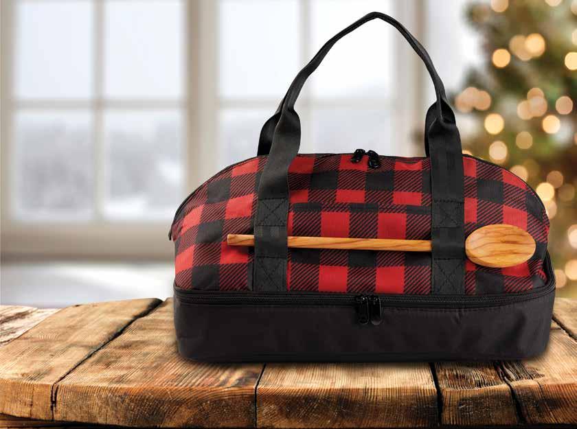 This tote is perfect for holiday pot lucks!