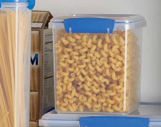 storage container is designed just for crackers, cookies and pasta!