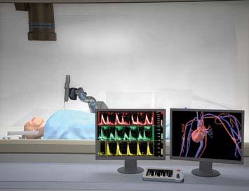 html Future healthcare facility concept with nuclear imaging equipment (positron
