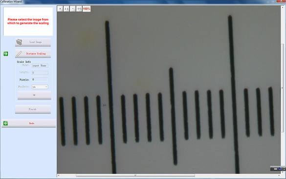 Figure 9: Load the micrometer image.