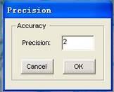 5. Measuring Precision Set the precision for the measurement result.