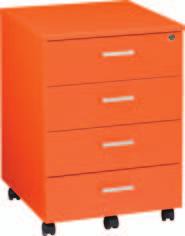 x 520D MP2BD1FD Mobile Pedestal with 2 x Box Drawers and 1 x File