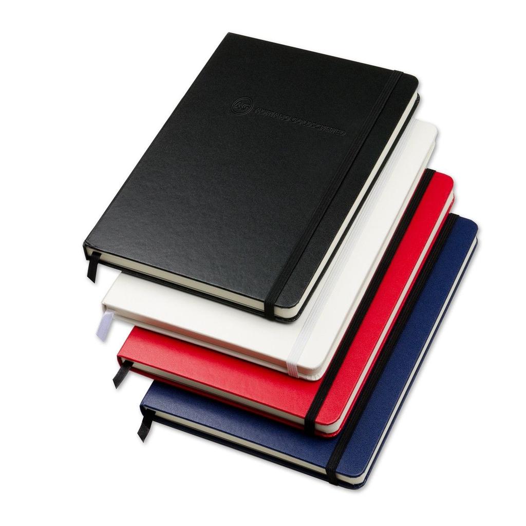 Essential Leatherette Turned-Edge Covering Journal - 5"x7" Item Number: Perfect for Executives Comes standard with Turned-Edge Leatherette Wrapped Hardcover, elastic closure, cream lined sheets &