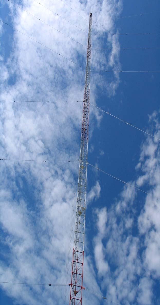 Loran-C C (according to the FRP) A hyperbolic radionavigation system operating between 90 khz and 110 khz that uses a very tall antenna that broadcasts primarily a groundwave at high power that