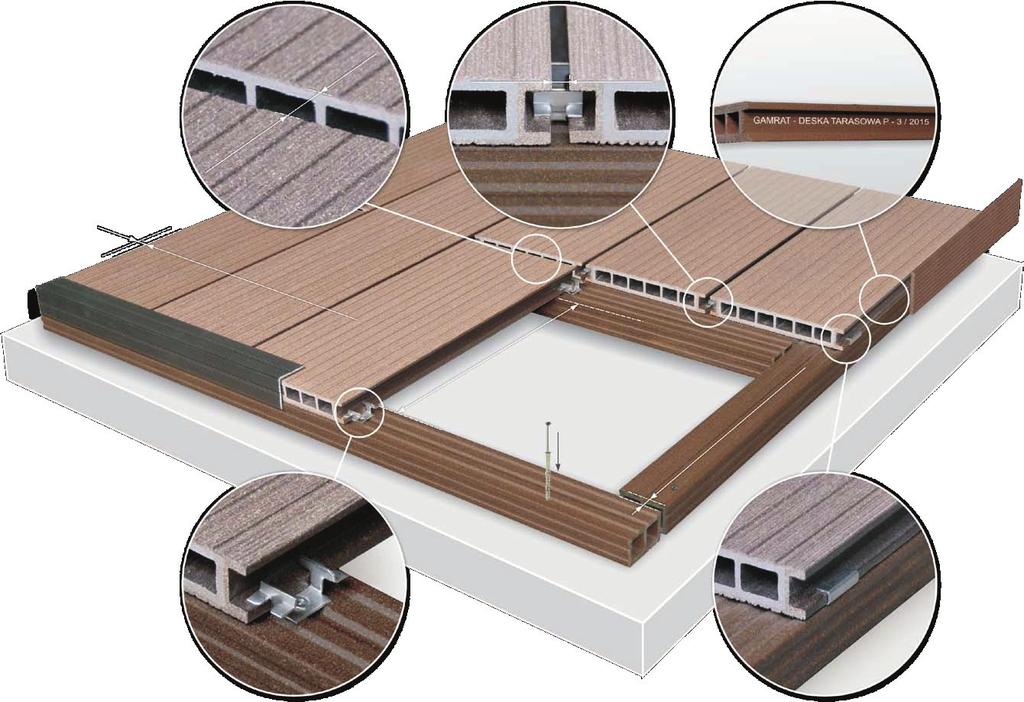 STORAGE AND MAINTENANCE STORAGE AND MAINTENANCE During storage, DEVOREX composite profiles (boards, joists and profiles) shall be protected from the weather (roofing, shelters).