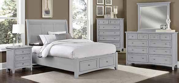 INAUGURATION OF OUR NEW BEDROOM SETS Cape Cod Coastal Two-Tone Wash White/Gray Dresser and Mirror Chest Regular Price