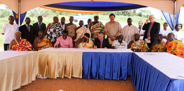 Newmont Akyem Development Foundation (NAkDeF) Agreement, signed June 4 2014 is the vehicle through which this commitment of the company towards its host communities is to be realized.