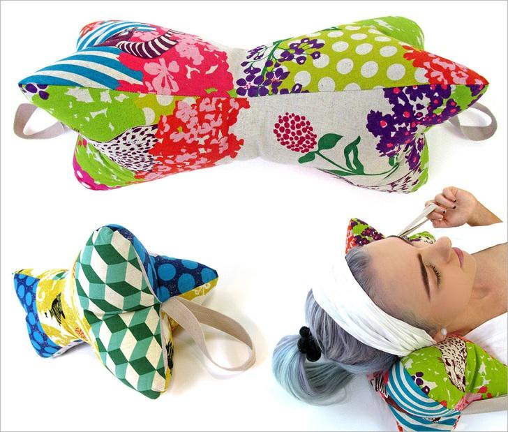 Despite the complex-looking shape, our bow-tie pillow is super easy to make.
