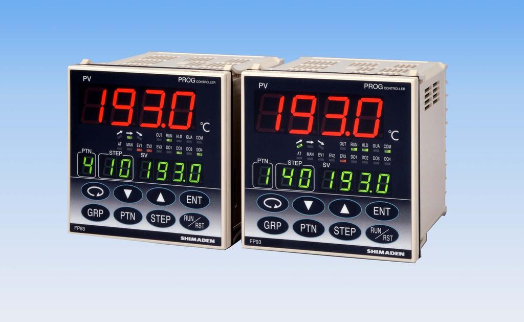 Shimaden, Temperature and Humidity Control Specialists C %RH SHIMADEN PROGRAM CONTROLLER approved BASIC FEATURES Full multi-input and multi-range performance User selectable Thermocouple, RTD, V, mv