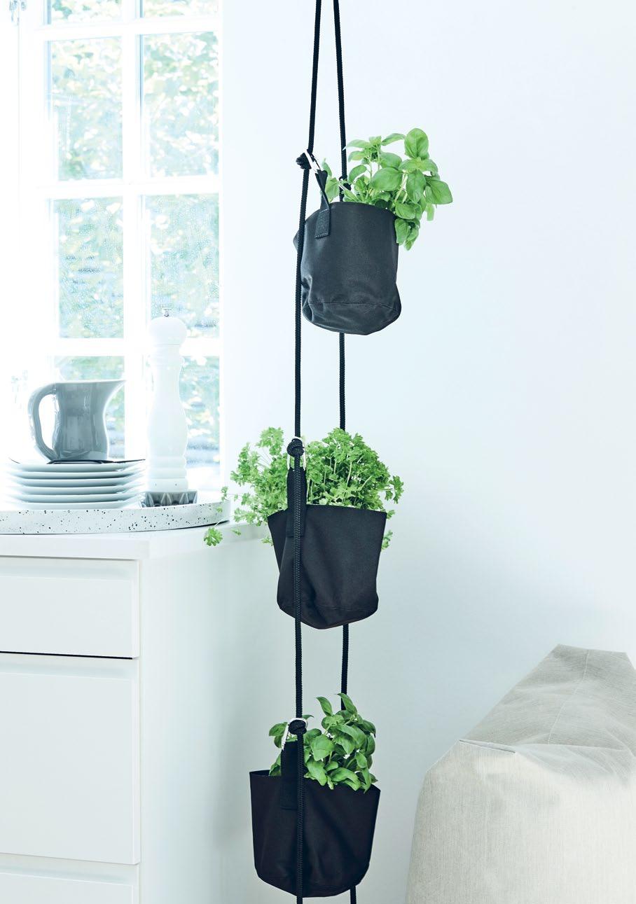The vertical flowerpot is designed with the purpose to bring the green