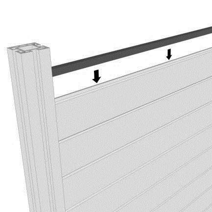 13 Installing Hyperion Fencing on a gradient All fence slats and posts can be cut to size to help with slopes