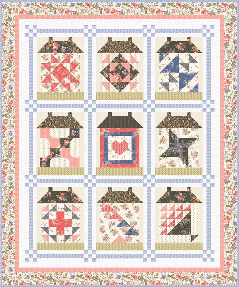 01.01.19 Designed by Wendy Sheppard Featuring Annie by Williamsburg size: 60 x 72 FREE PROJECT this is a digital representation of the quilt top,