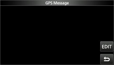 8. GPS OPERATION (ADVANCED) Transmitting NMEA data Setting the GPS data sentence Enter a GPS message to be transmitted with the position data. Example: Entering Japan TOM 1. Open the NMEA SET screen.