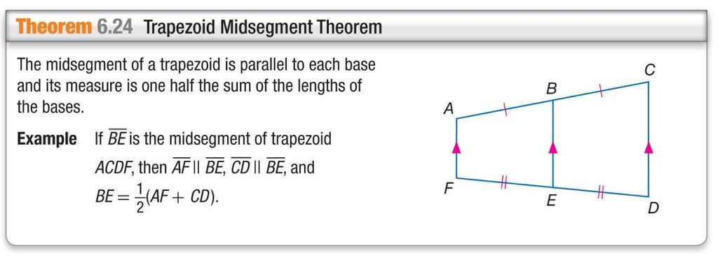 Example 3: In the figure, MN is the midsegment of trapezoid FGJK. What is the value of x?