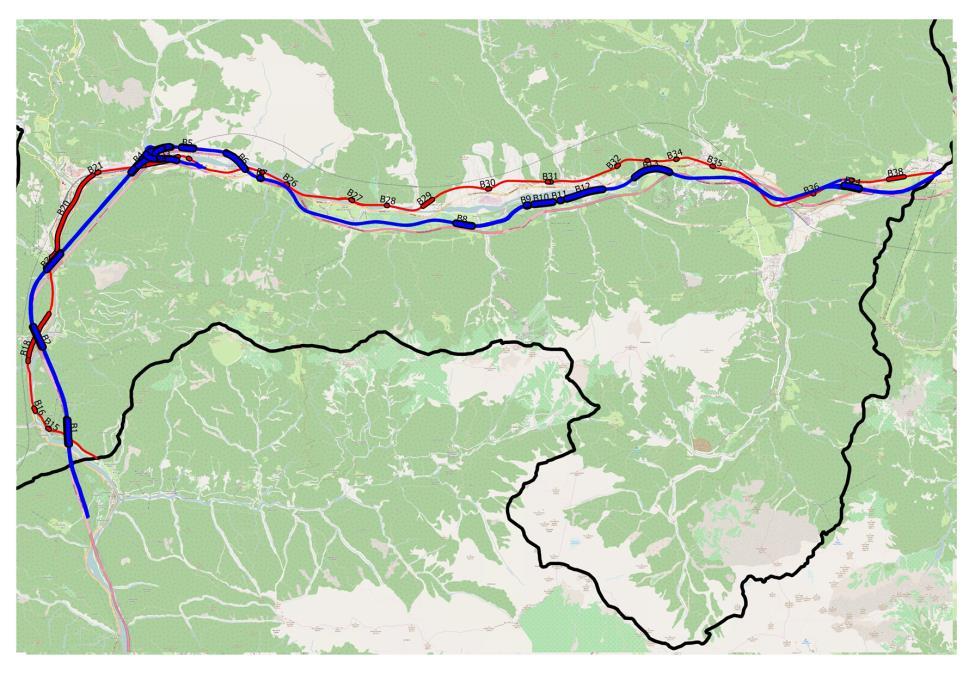 An Alpine case study (EU RAIN project) A transportation