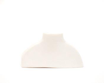 00 Jiki Vase Small Southern Ice Porcelain, Clear Glaze 100 x 55