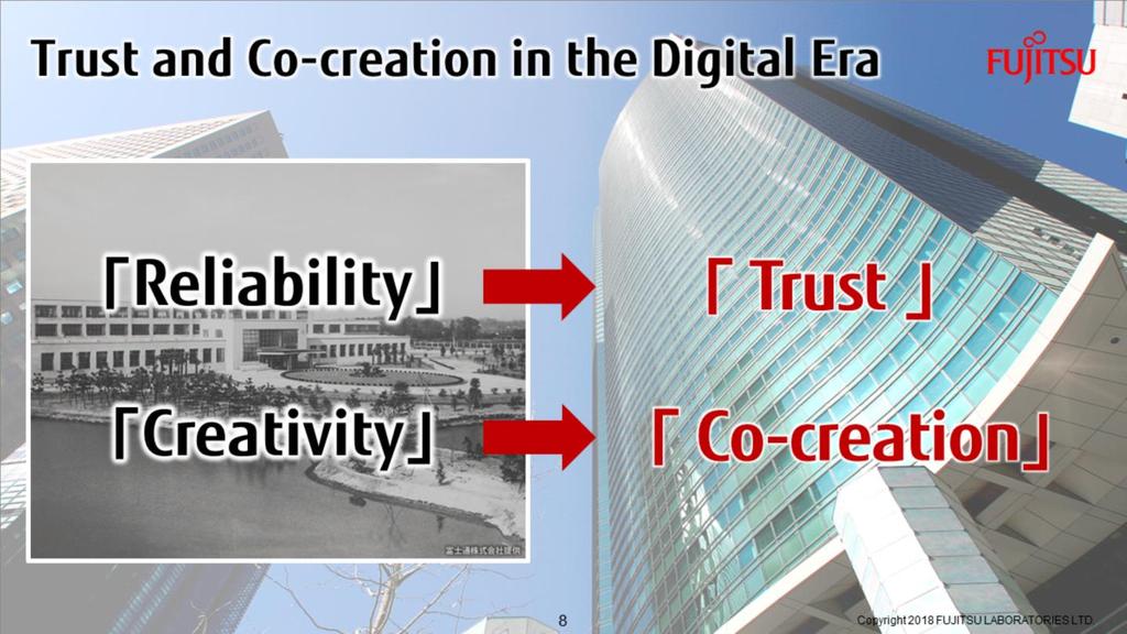 In light of these thoughts, Fujitsu is redefining Reliability and Creativity