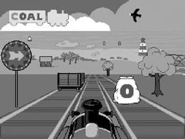 Use the joystick to scroll through train choices. Press either handlebar button to make your selection. Find the objects.