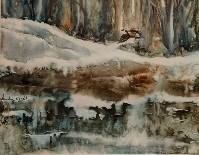Landscape 15x18, Watercolor on