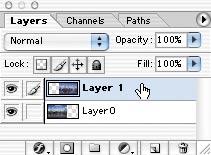 CHAPTER 3: TETON TECHNIQUE 27 Channels Are the Key Let s start by targeting Layer 1 in the Layers palette, because it s the layer we want to change.