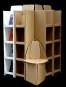 of 4 shelves with sloping backs