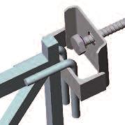 installation-kit to reinforcements, especially for vertical anchoring of screwing railing post Ø 0 mm.