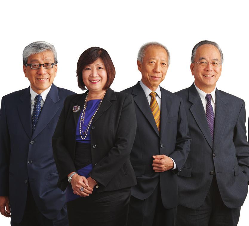 From left: David Chia Chay Poh, Ginney Lim May Ling, Soon Tit Koon, Leong Horn Kee, Chan Heng Loon Alan, Anthony Mallek 14 LEONG HORN KEE CHAIRMAN, Dr Leong is the Chairman of CapitalCorp Partners