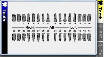 Using the Tooth Selection Control 1.