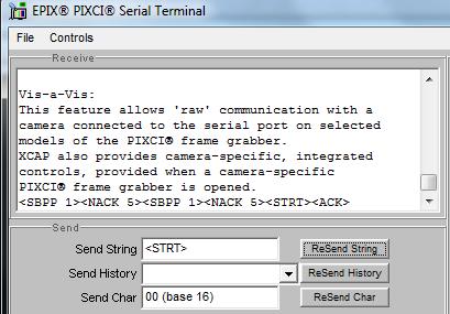 Figure 9: Send <STRT> Command