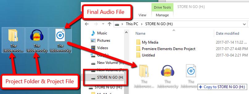 PART VII: EXPORTING TO A MUSIC FILE When you are finished editing your project and are ready to export it to a music file, go to File in the toolbar and choose Export.