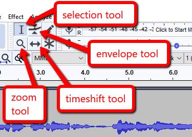 PART IV: PLAYBACK & SELECTION TOOLS Working with the Cursor The cursor toolbar allows you to change what the mouse does when you click an audio track: Selection Tool: highlight a portion of