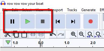Make sure to click in the audio track NOT the timeline in order to move the playback cursor.