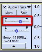 your recording levels are regularly in the red you need to turn the microphone input dial down. If your recording is sitting under 20 you want to turn the microphone input dial up.