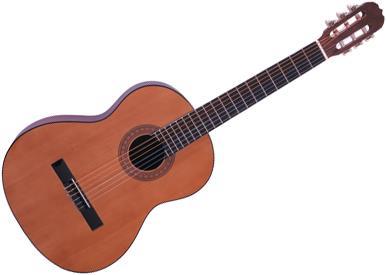 Playing this type of guitar will strengthen your fingers as you press down on the strings to make chord shapes.