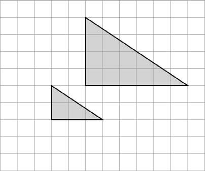Mark each centre of enlargement with a cross ( ).