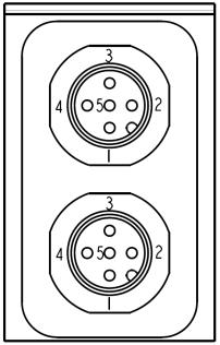 2 INTERFACES Connector 1(C1) Connector 2 (C2) 2.1 Connectors type Two kinds of connectors are proposed on the digital AXD-C / AAD-C load-cell: 2.1.1 2x5-pins connectors version C1 C2 1 NC E1-2 +Vcc E1+ 3 GND GND 4 CANH TA / RA 5 CANL TB / RB 2.