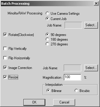 ADVANCED IMAGE PROCESSING Batch processing Multiple images can be processed and saved at one time.