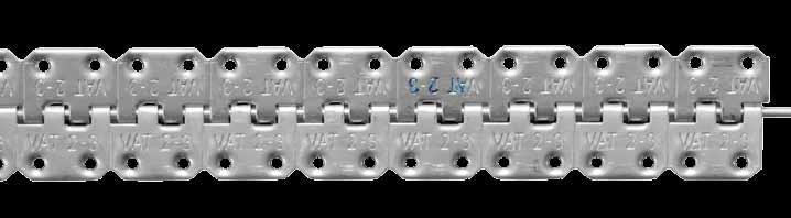 LB-SERIES METAL JOINTS BELT THICKNESS FROM 2.0 TO 4.8 MM. The LB-series hinges are made of galvanized and non-magnetic stainless steel.