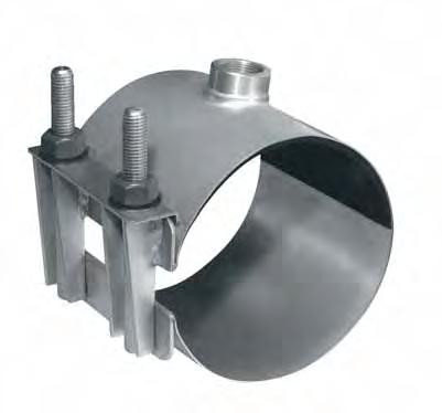 Ford Stainless Steel Saddles Style FS300 For 1/2" through 2" Taps Primarily for use on Standard or C900 PVC Pipe or for applications in a corrosive environment.