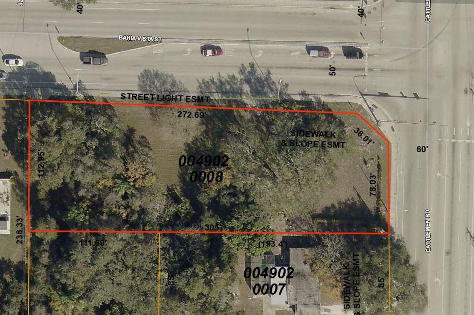 Executive Summary PROPERTY OVERVIEW Corner.762 acre lot, zoned Office Professional Institutional (OPI), at Bahia Vista and Cattlemen Rd.
