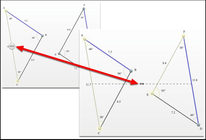 3. Indicate what sides/angles are