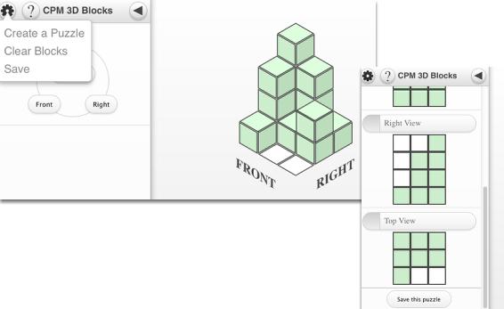 3. Create a Puzzle: Design your own puzzle by showing only the views you