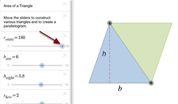 2. Rotate a second copy of the triangle