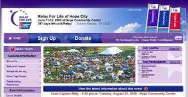 Visit us online at relayforlife.org/rutlandvt The new website offers a variety of features to help you in all your fundraising efforts!