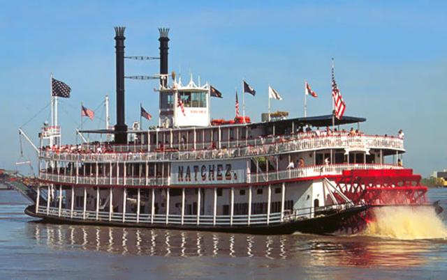 Steamboat Natchez Day Jazz Cruise With Buffet Lunch Monday, June 4th 10:45am Pick-up at Hotel Boarding: 11:00am / Departure: 11:30am Return: 1:30pm / Transportation to Hotel Buffet Lunch: 12:15pm