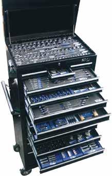 25 incl GST 269pc Metric/SAE Tool Kit in Custom Series Tool Box All sockets, socket accessories and ROE spanners come in hi-density foam storage system Maxi drawers featuring 405mm depth ROE & flare
