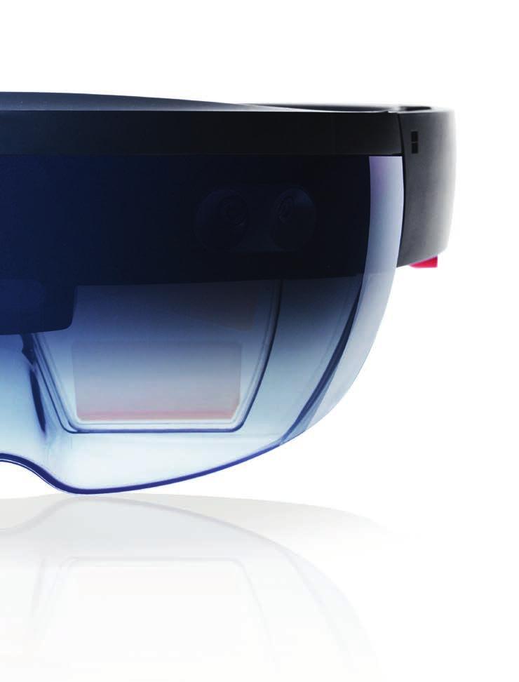 Microsoft HoloLens is the first self-contained, holographic computer.