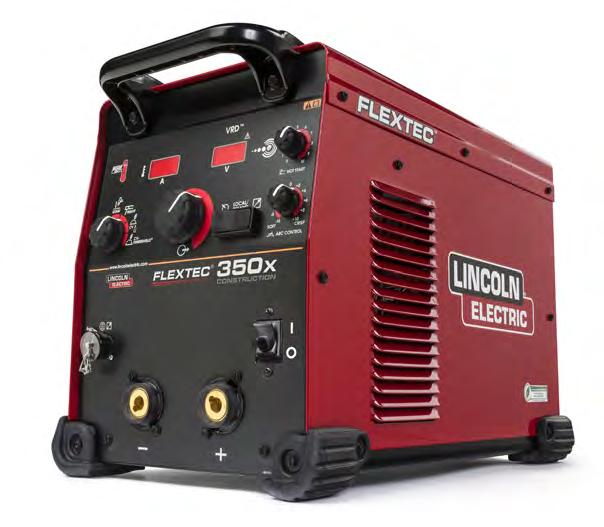 FLEXTEC 350X SIMPLE. RELIABLE. FLEXIBLE. Small, rugged, and versitle, the Flextec 350X welder is built to perform in the field or in the shop.