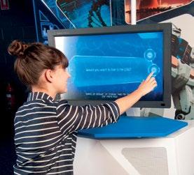 Choose your future This quiz-like kiosk puts the visitor in the hot seat and