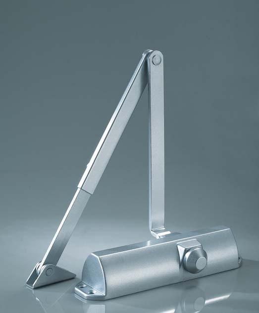 EN1634-1:2000 Satin Silver finish To suit door widths up to 950mm and doors 40-65kgs Adjustable closing and
